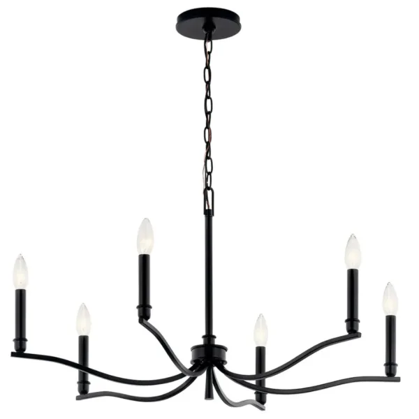 CHANDELIER NOIR - MALENE 52695BK