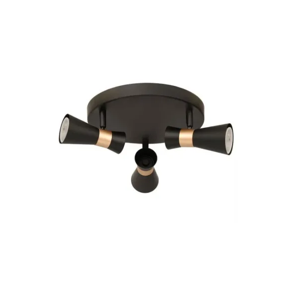 PLAFONNIER 3L DIRIGEABLE NOIR- FLEYTA CN8030-BKGD