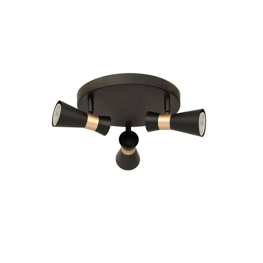 PLAFONNIER 3L DIRIGEABLE NOIR- FLEYTA CN8030-BKGD