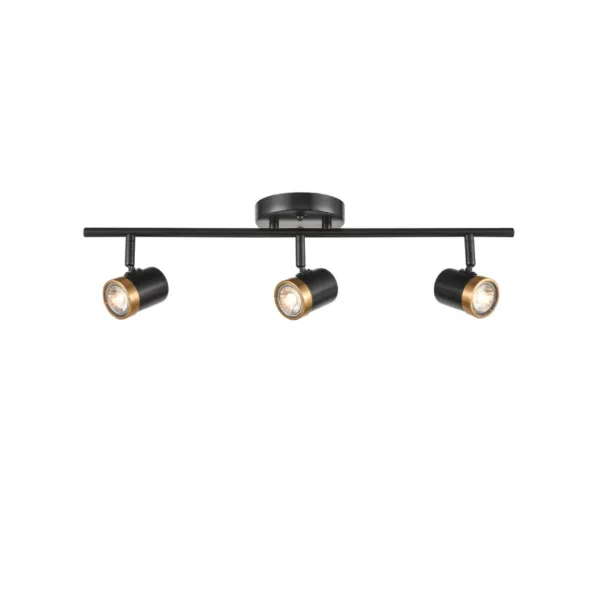 3-Light Adjustable Track – Black- OEIL DVP19986EB-MF