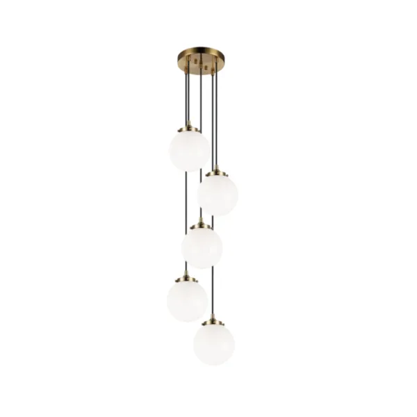 5-L BRASS PENDANT- BOUGIE C63005AGOP