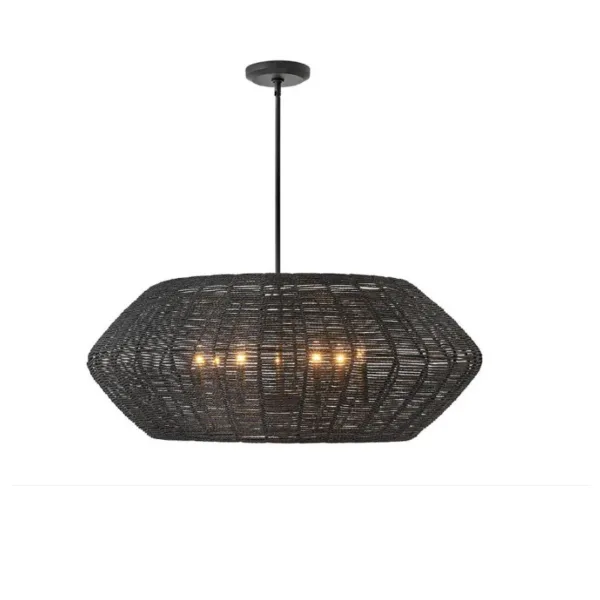 7-L BLACK PENDANT- LUCA 40385BLK