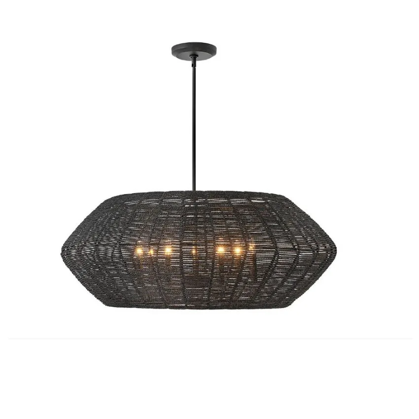 7-L BLACK PENDANT- LUCA 40385BLK