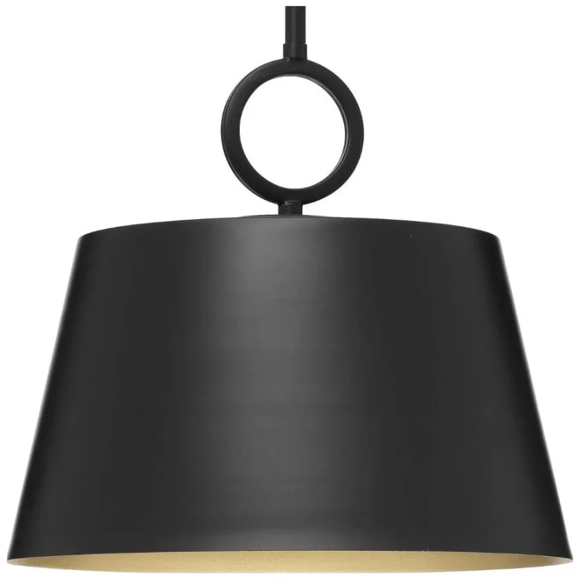 BLACK SINGLE PENDANT- PARKHURST P500367-31M