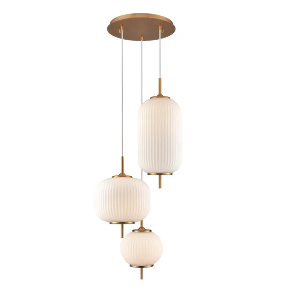 3L BRASS PENDANT - MOUNT PEARL - DVP40057BR-RIO