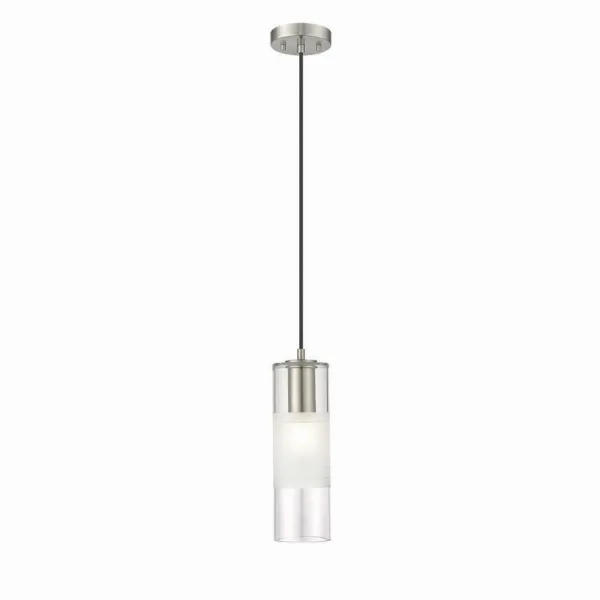 BRUSHED NICKEL SINGLE PENDANT - ALTON 824P-BN
