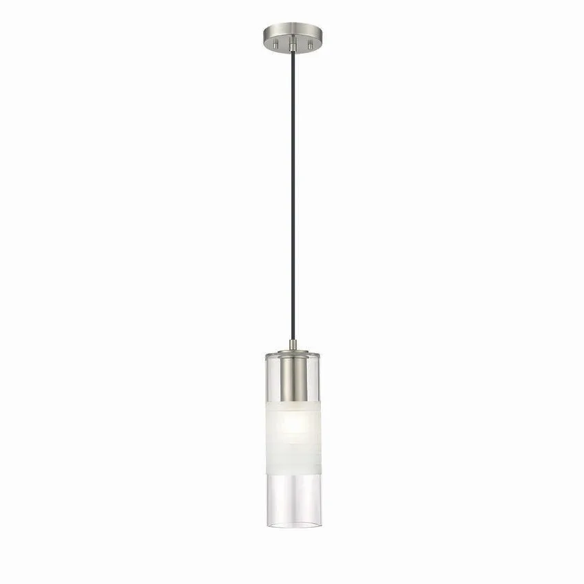 BRUSHED NICKEL SINGLE PENDANT - ALTON 824P-BN