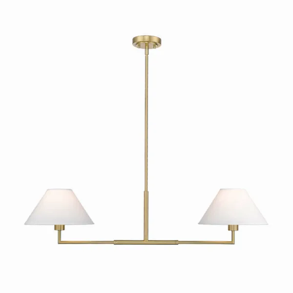 CHANDELIER LINÉAIRE OR LUXE - LEILA 744-42L-LG