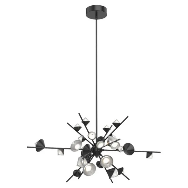 CHANDELIER NOIR DEL - GEODE CH50848-BK