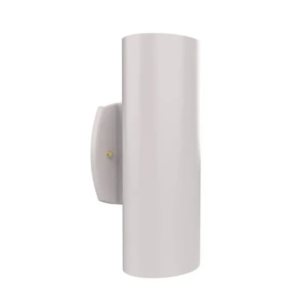 2-Light Outdoor Cylinder Wall Sconce — White- EVOLUTION 1823-03