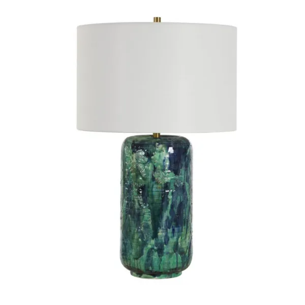 LAMPE DE TABLE BLEU MARBRÉ- OUT OF THE BLUE 30679