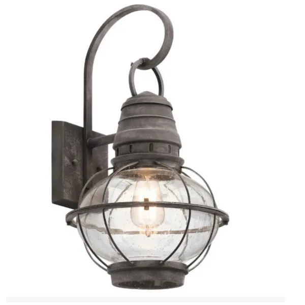 WEATHERED ZINK OUTDOOR WALLMOUNT- BRIDGE POINT 49629WZC