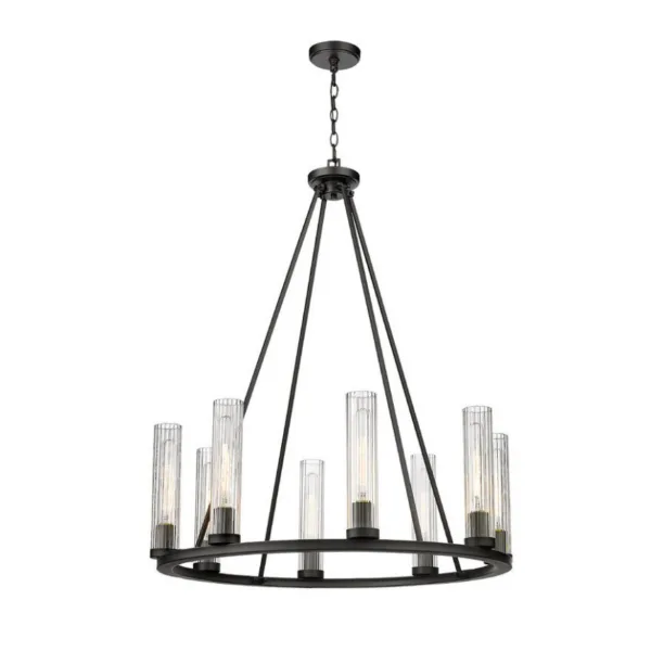 CHANDELIER 8L BRONZE- BEAU 3031-8BRZ