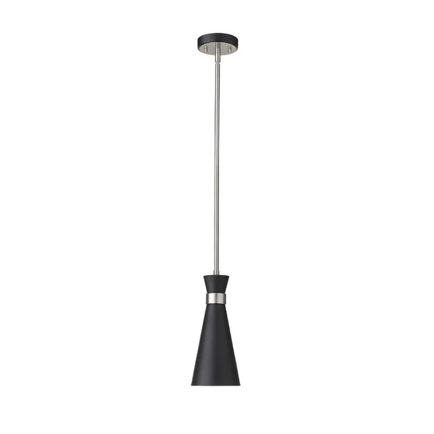 SUSPENDU SIMPLE NOIR ET ARGENT- SORIANO 728MP-MB-BN