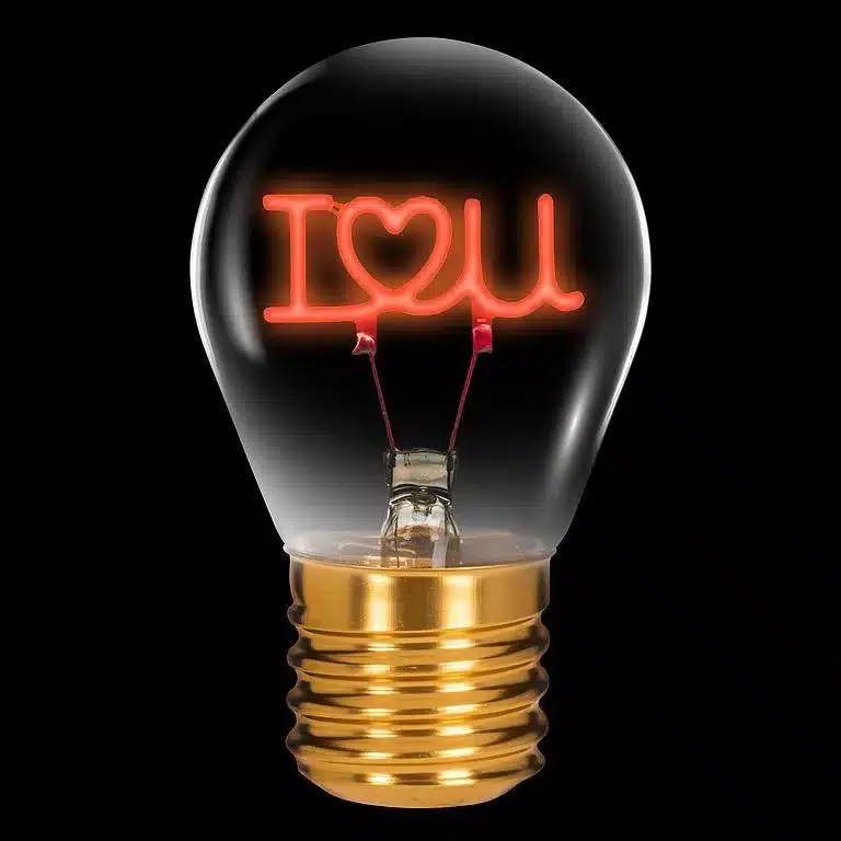 AMPOULE DÉCO RECHARGEABLE ILOVEYOU- 27-VOLT-12 - Image 2
