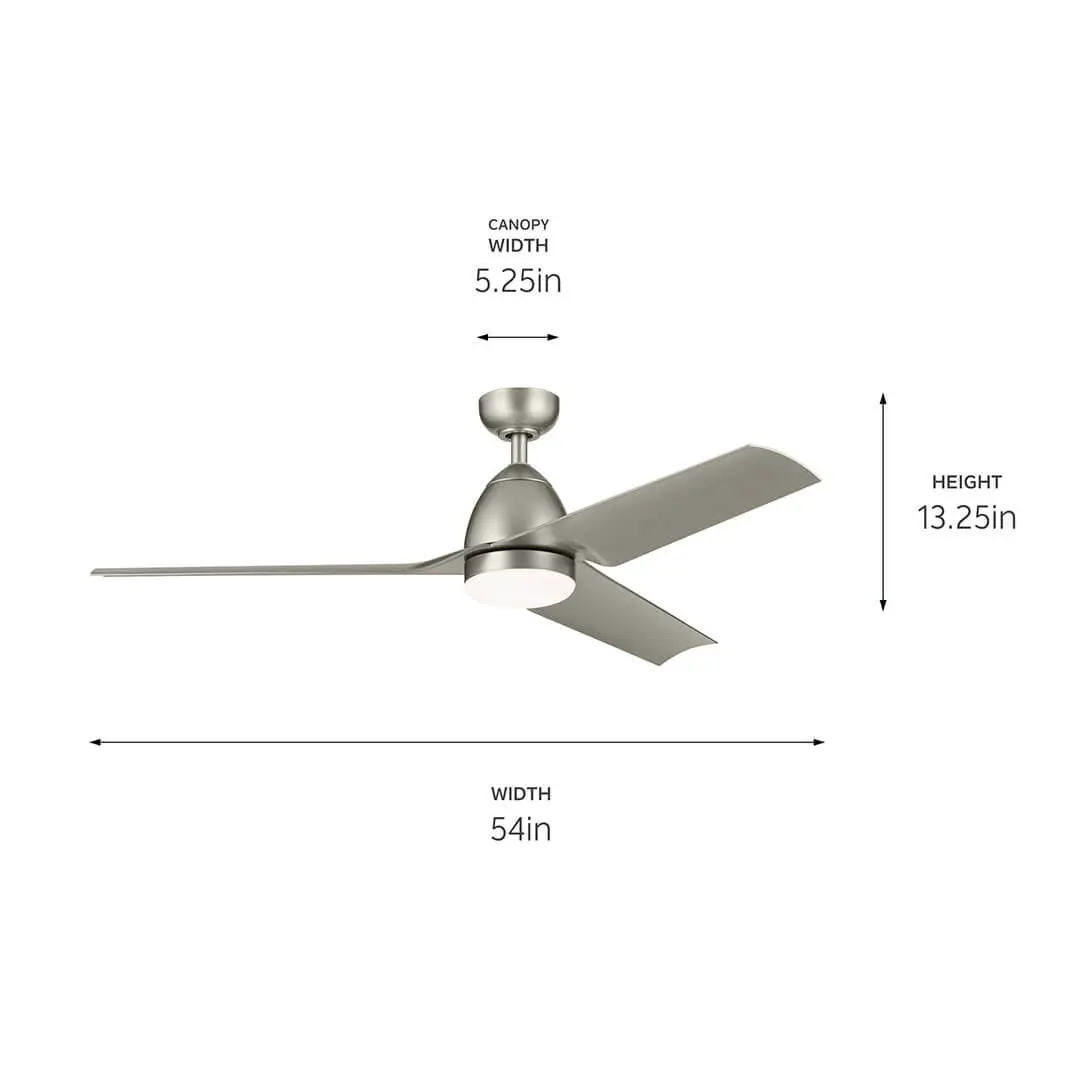 NICKEL 54" CEILING FAN - FIT 310254NI - Image 5