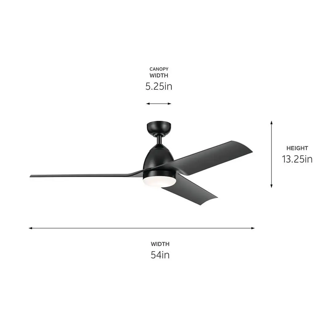 VENTILATEUR 54" NOIR SATIN- FIT 310254SBK - Image 5