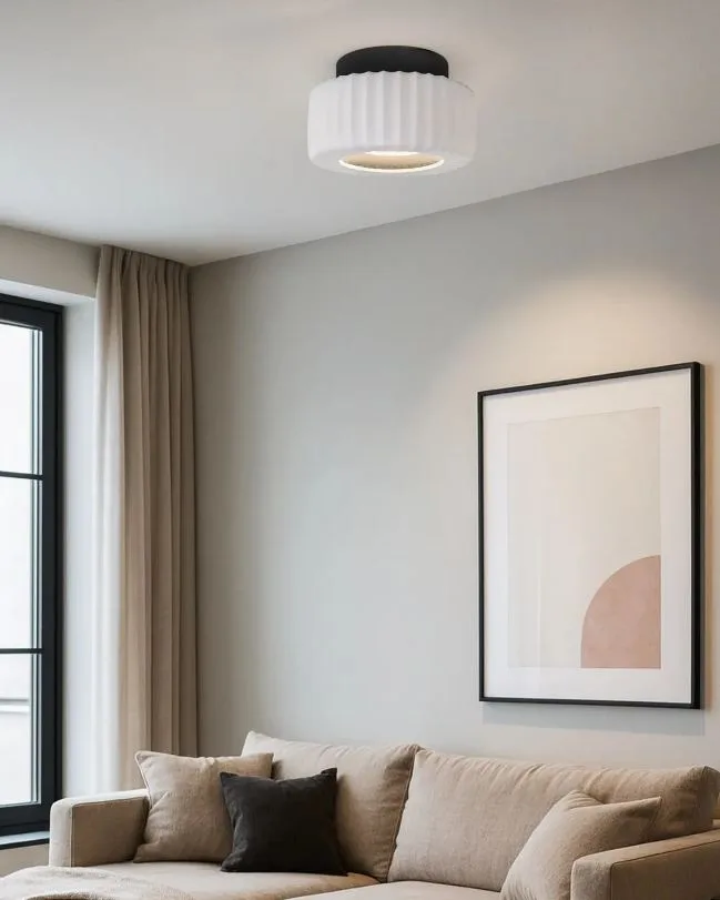 BLACK 11“ LED FLSUH MOUNT- DARIO LFM338A11BKR - Image 2