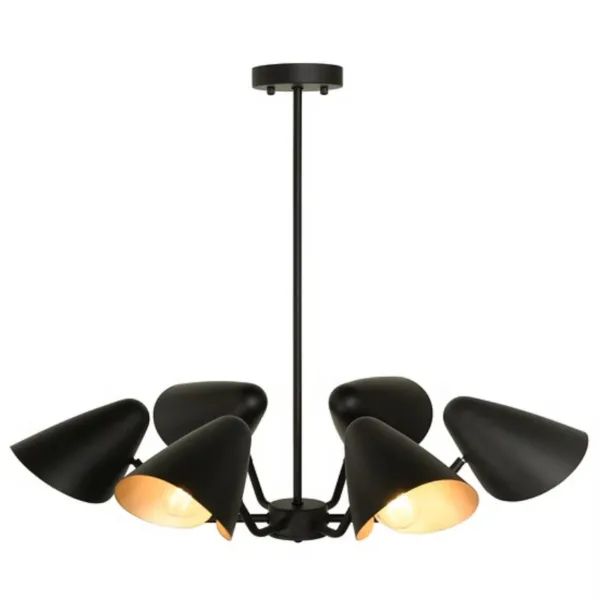 BLACK AND GOLD CHANDELIER - MONARCA CN8949-BKGD