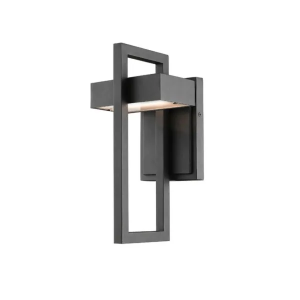Black LED Outdoor Wall Light- LUTTREL 566S-BK-LED