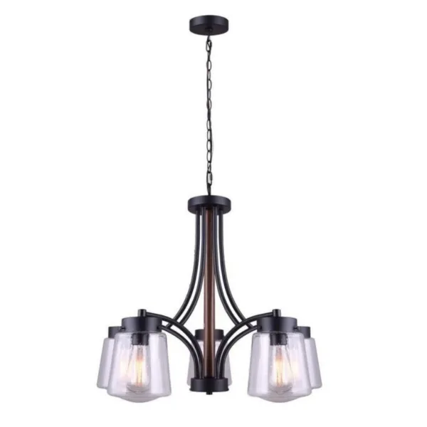 SUSPENDU 5L NOIR ET FAUX BOIS-RIVA ICH730A05BKW