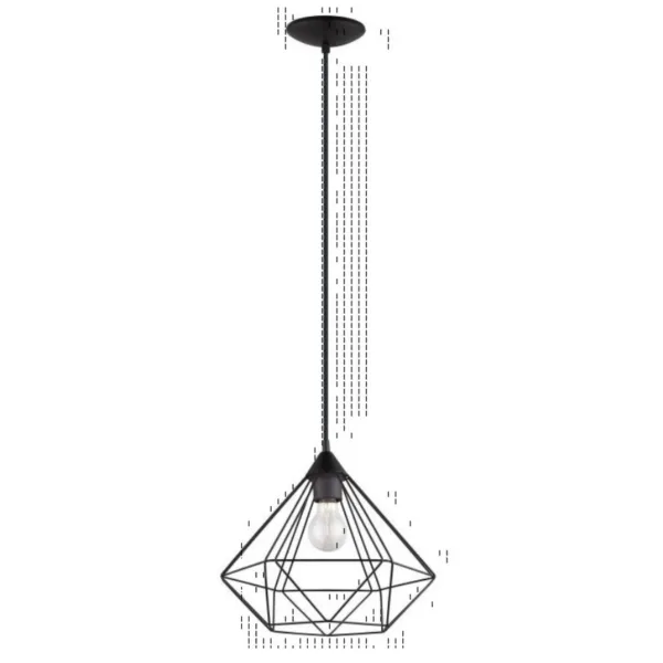 BLACK SINGLE PENDANT- TARBES 94188A