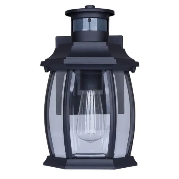 MURALE EXTÉRIEUR+DETECTEUR MOUVEMENT NOIR- BUCKLY IOL715BK