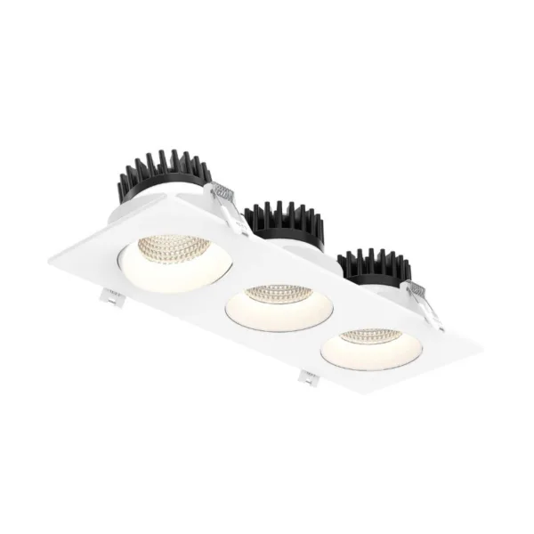 ENCASTRÉ TRIO DIRIGEABLE BLANC- REVOLVE GBR35-CC-TRIO-WH