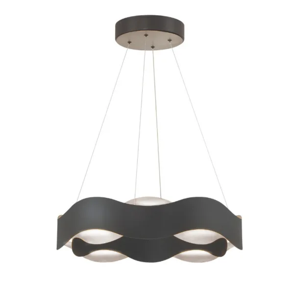 SILVER AND BLACK LED PENDANT- VAUGHAN 31783-024
