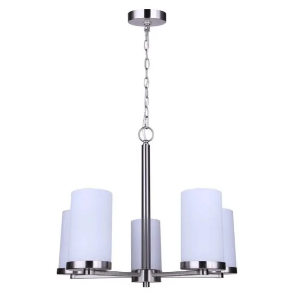 BRUSHED NICKEL 5-L PENDANT- BRITTON ICH1234A05BN-FO