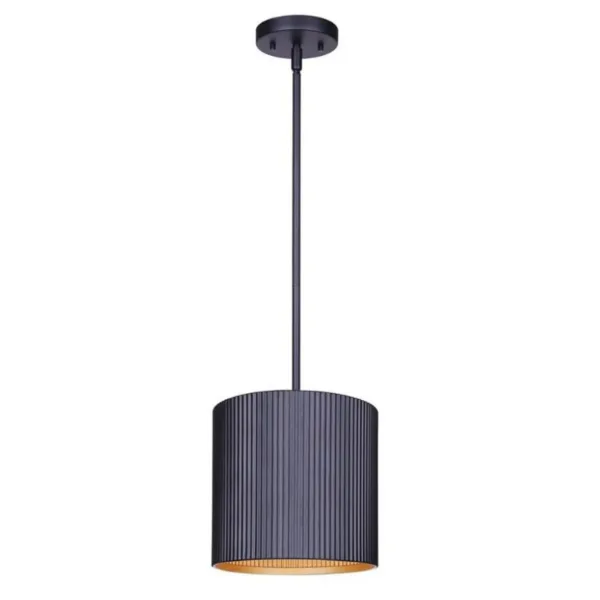 BLACK AND GOLD SINGLE PENDANT- REXTON IPL1119A01BK