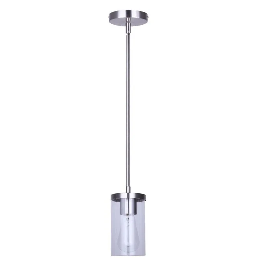 BRUSHED NICKEL SINGLE PENDANT- BRITTON IPL1234A01BN