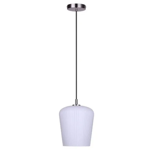 BRUSHED NICKEL SINGLE PENDANT- LEANDRO IPL1249A01BN-OR