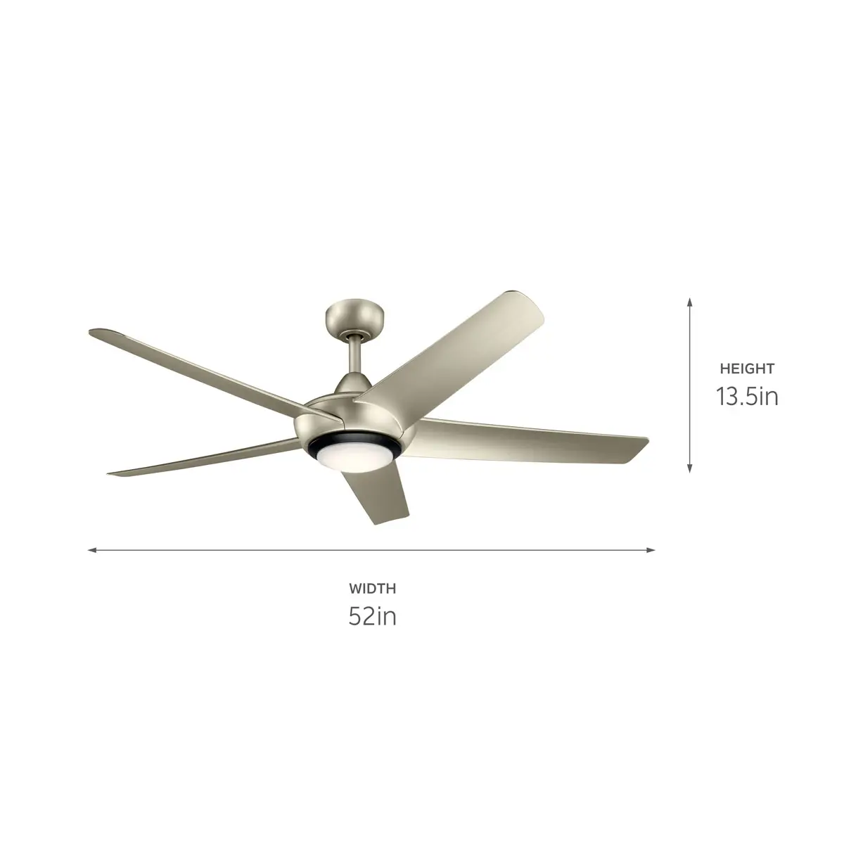 VENTILATEUR 52" NICKEL- KAPONO 330089NI - Image 5