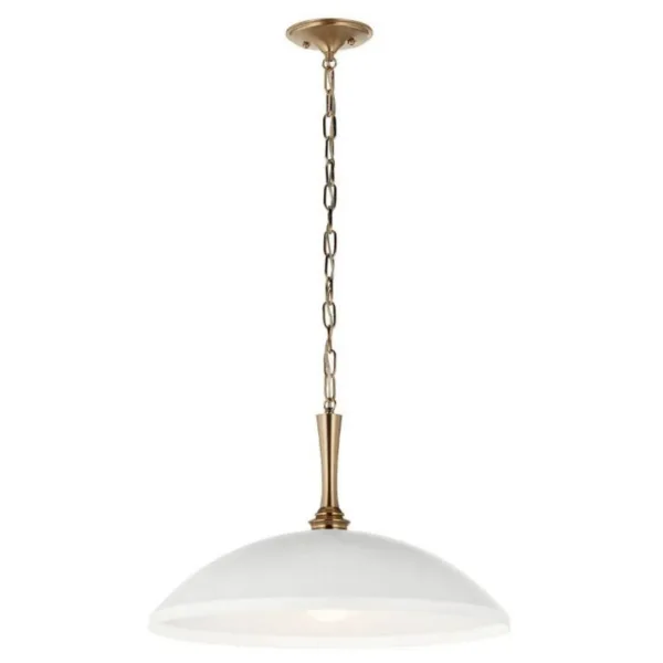 WHITE AND GOLD PENDANT- DELAROSA 52638WH