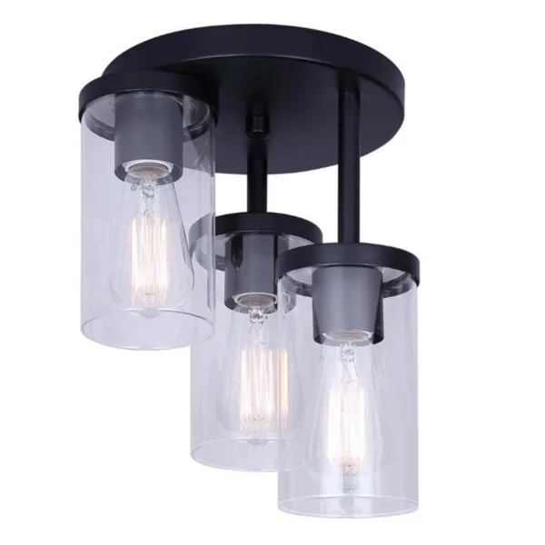 SEMI PLAFONNIER 3-L NOIR- BRITTON ISF1234A03BK