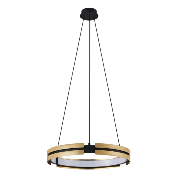 BLACK AND GOLD LED PENDANT- GRAZIA 206937A