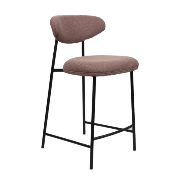 TABOURET MOCHA ET NOIR- LILA CS-2301 MK BL