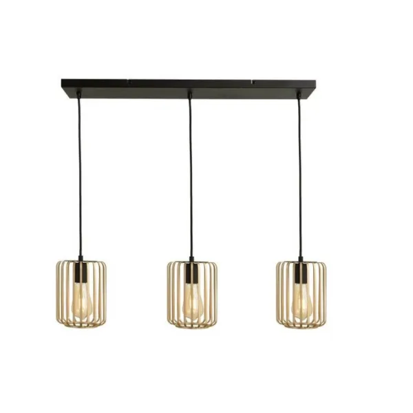 BLACK AND GOLD LINEAR PENDANT- SUSPENDI CN8173-BKGD