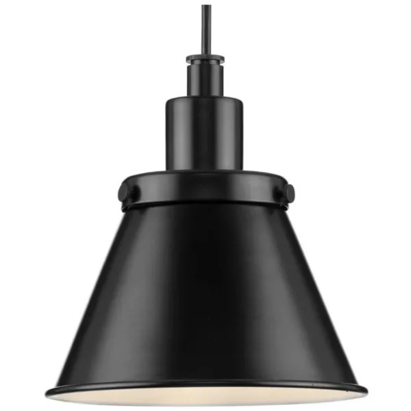 BLACK METAL SINGLE PENDANT - HINTON - P500383-31M