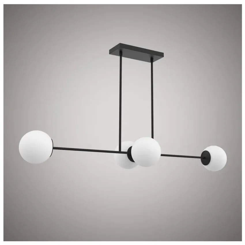SUSPENDU LINÉAIRE 4L NOIR- BLOOM C9090-4BKOP