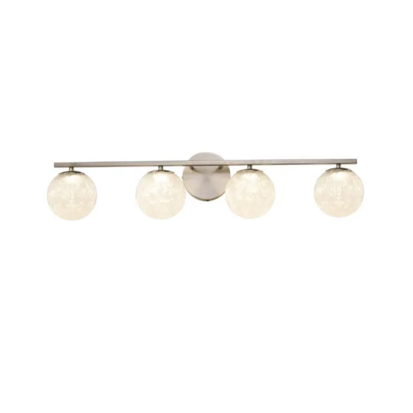 4-L BRUSHED NICKEL VANITY WALLMOUNT- FORMA AC6964BN
