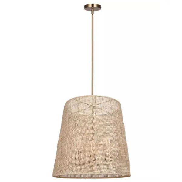 SUSPENDU ROTIN NATUREL ET OR- MIA ICH2207B03GD18