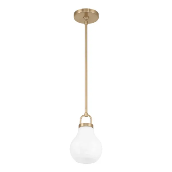 BRASS SINGLE PENDANT- MANSFIELD 207653A