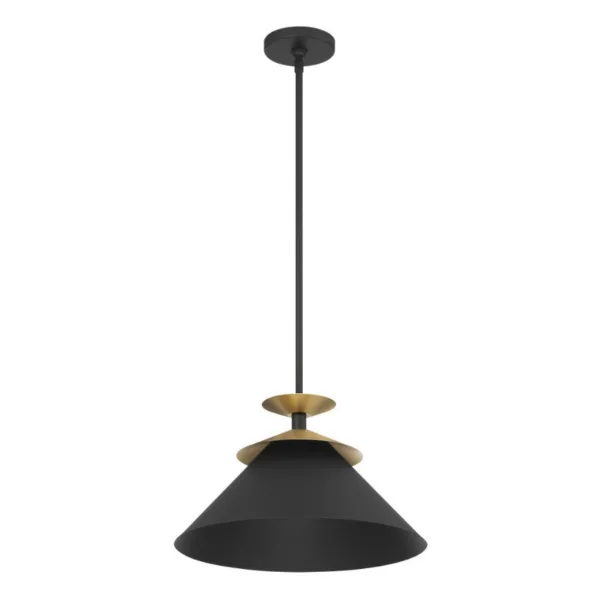 SUSPENDU SIMPLE NOIR ET OR- TREMOLO 207318A