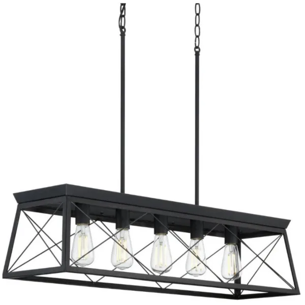 BLACK 5-L LINEAR PENDANT- BRIARWOOD P400048-031