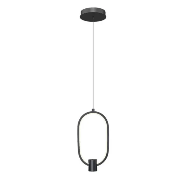 SUSPENDU SIMPLE DEL NOIR- SAROS 4101-7MB-LED