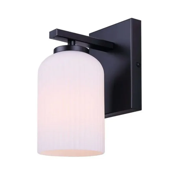 BLACK SINGLE VANITY LIGHT- BRAM IVL1241A01BK