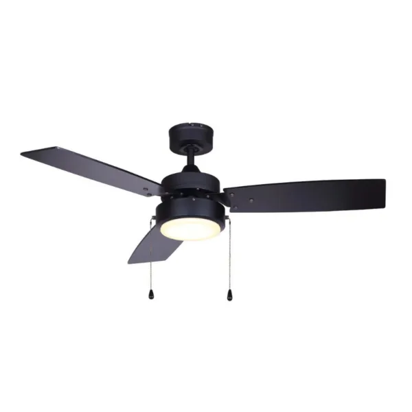 BLACK 42“ CEILING FAN- WALLIS CF42WAL3BK