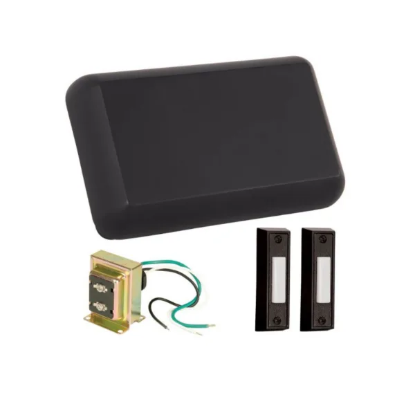 Black Door Chime Kit – 2 Buttons – CK1001-FB